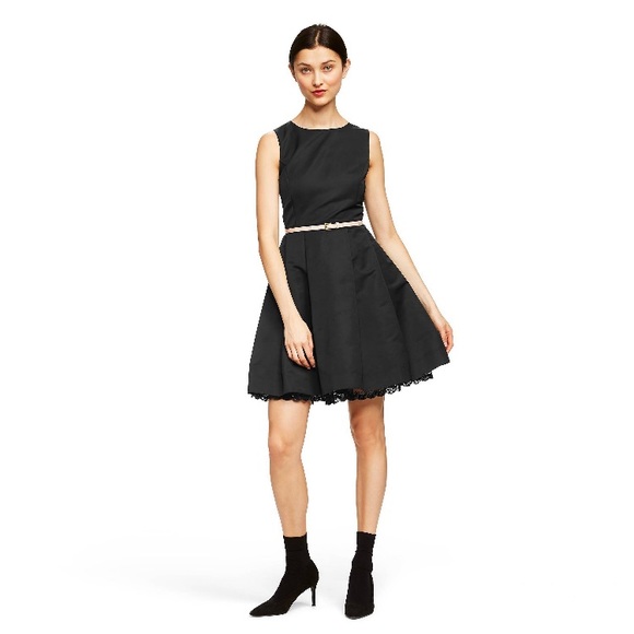 Jason Wu for Target Black Dress w/Lace Trim Sz 8 - Picture 3 of 8